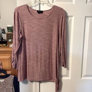 3/4 sleeve ribbed top